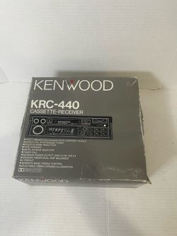 KENWOOD CAR AUDIO STEREO AM/FM CASSETTE PULL-OUT OLD SCHOOL KRC-440 RARE VINTAGE