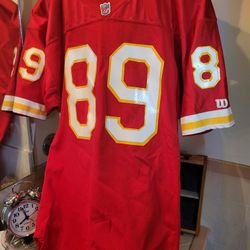 Kansas City Chiefs NFL retro Vintage Football Jersey #89 WETZEL Wilson Authentic