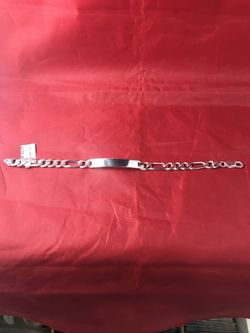 Solid Sterling ID Bracelet Men’s 8 1/2” Engraving Available