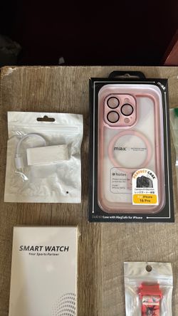Smart watch bands for Samsung Galaxy & IPhone 16 Phone case