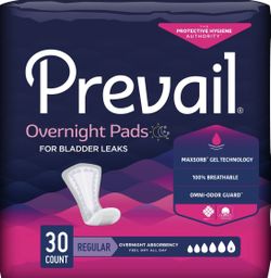 PREVAIL OVERNIGHT PADS - Bladder leaks