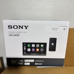 Sony XAV-AX150-Apple CarPlay/Android Auto-7" Touchscreen-Double-DIN In-Dash Unit-55 Wattsx4 New