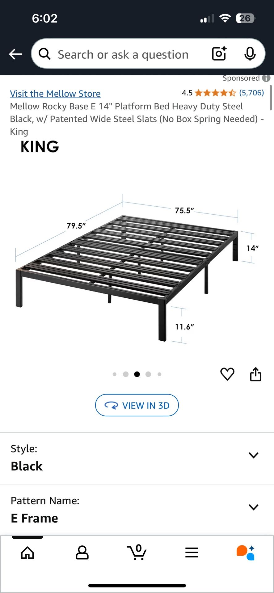 King Bed Frame