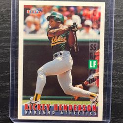 1995 Topps Bazooka Rickey Henderson Baseball Card #62