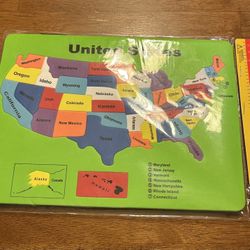Kids Foam United States Puzzle. New 