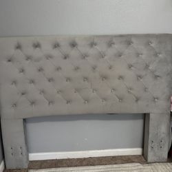 Grey Queen Headboard 