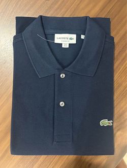 New Lacoste Polo Navy Blue Size M