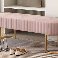 Magenta Lavish Rectangular Accent Bench