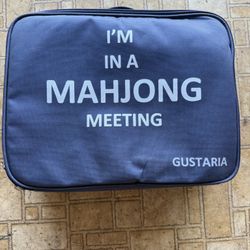 Royal Azure Chinese Mahjong Set with 146 Medium Tiles and Blue Vinyl Case — for Chinese Style Gameplay Only [