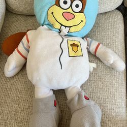 2002 Sandy Cheeks Plush LARGE Cuddle Pillow Pal  Viacom Spongebob RARE 30”BIG