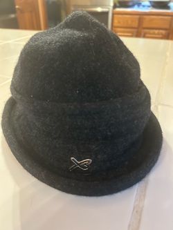 Vintage Betmar New York Black Boucle Cloche Winter Bucket Hat Black