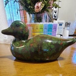 Vintage Enesco Christmas Duck
