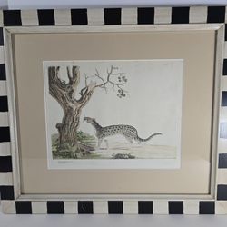 Engraving Titled " The Fossane" By Peter Brown In A Unique Frame