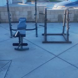 Bench Press , Weight Rack, Olympic bar