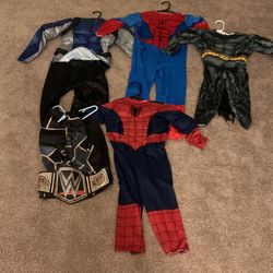 Boys Halloween Costumes Sizes 2T, 4T And (S-4-6) 