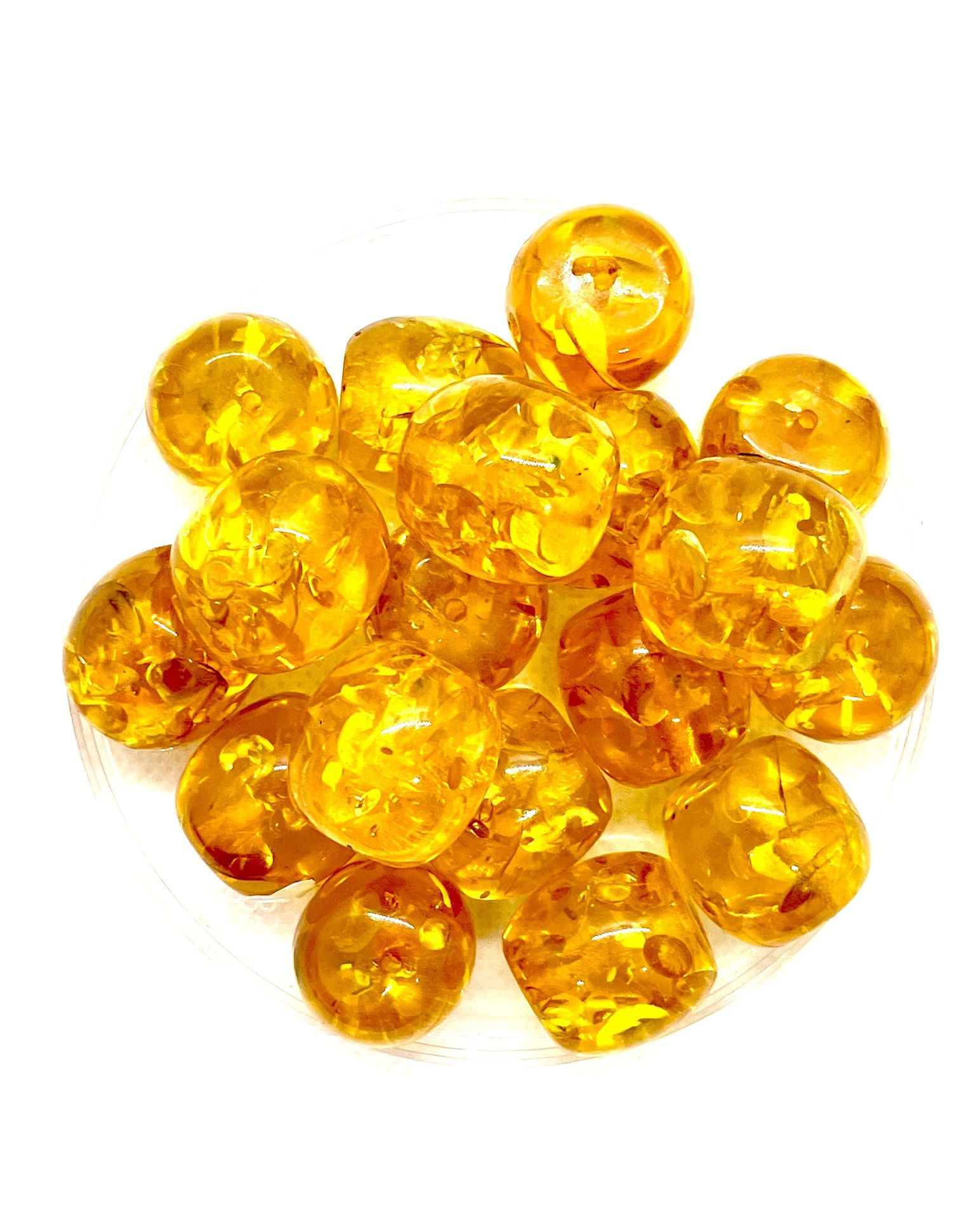 Lot Of Reconstituted Amber Beads