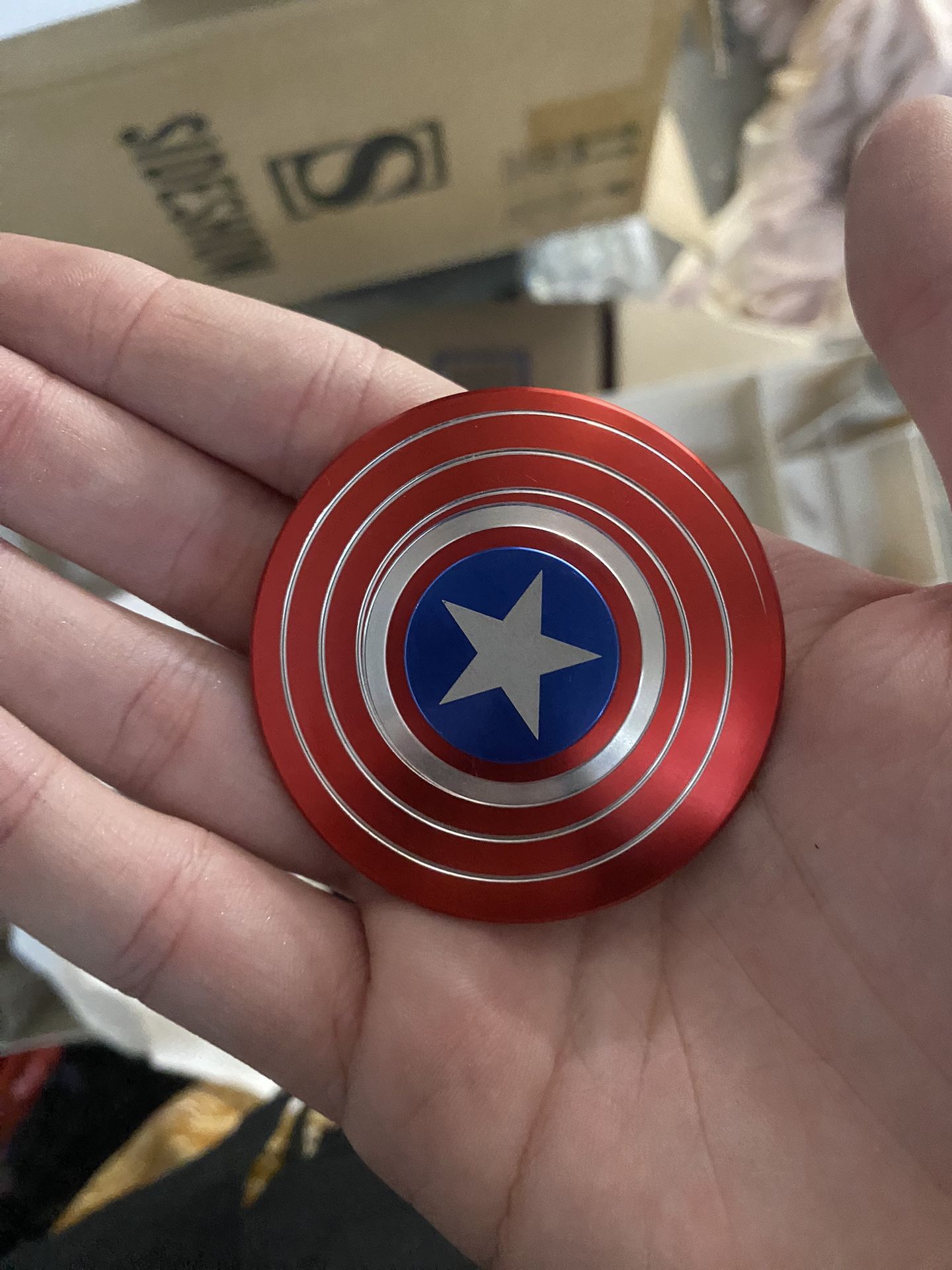 Metal Captain America Spinner