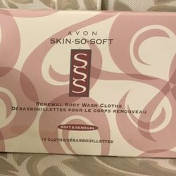 Skin so soft & sensual renewal body wash cloths