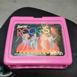 Vintage 1987 Barbie and The Rockers Plastic Lunchbox Jem