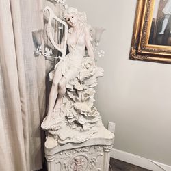 Angel Fountain With Lamp For Immediate Sale 