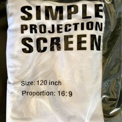 120” Simple Projection Screen 
