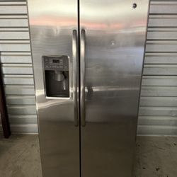 GE Stainless Steel Refrigerator And Freezer
