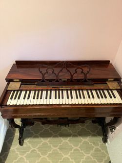 Small Antique piano  - not working can also be a nightstand 