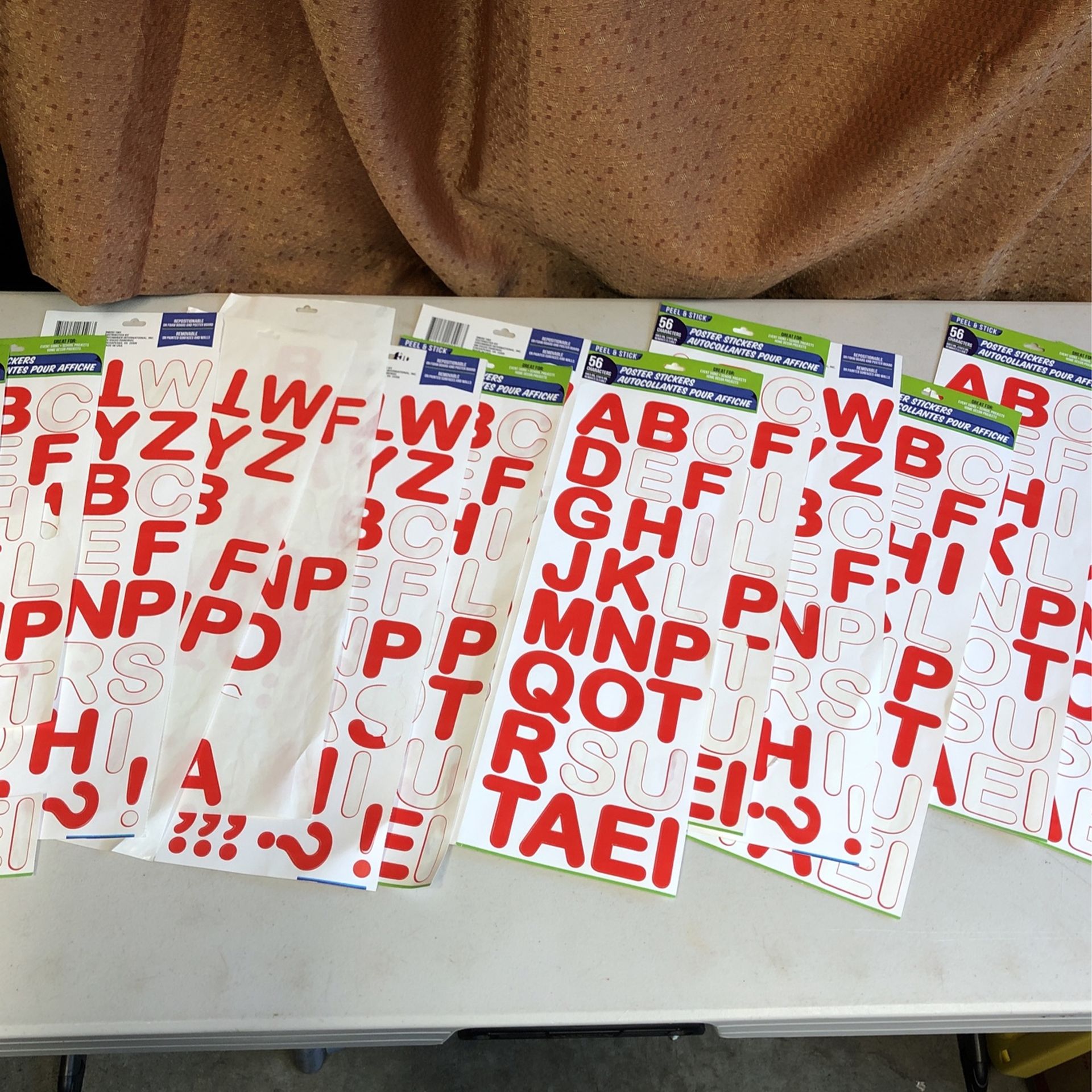 Huge Lot Numbers Letters Decals (plenty Of Everything)