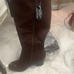 New Boots Style & Co Size 9 Extra Wide Calf Brown And Black