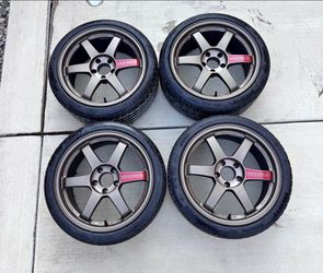 Volk Racing TE37SL 18x9.5 +35 5x114.3 Bronze – Genuine Rays Forged Wheels