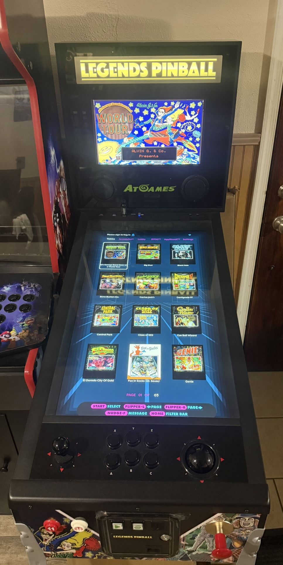 Legends Pinball Machine