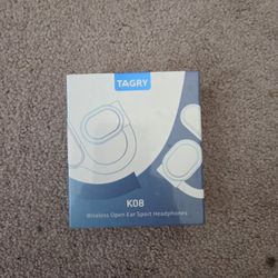 New Sealed TAGRY Open Ear Earbuds Wireless Bluetooth Headphones 80Hrs Playtime Ear Buds with Earhooks IPX7 