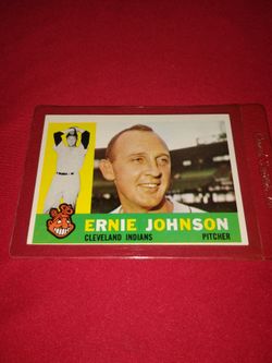 Vintage Old 1960 Ernie Johnson Baseball Card Topps #228 - in very good condition