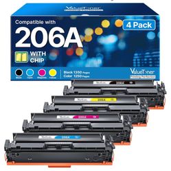 m283fdw 206A Toner Cartridge 4 Pack Clearance Sale