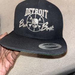 90,s VINTAGE NEW BAD BOYS DETROIT PISTONS SNAPBACK BLACK & SILVER 