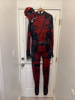 Deadpool Costume Suit with Mask and Gloves