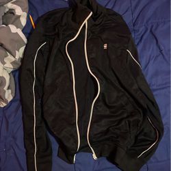 black Zip up g star hoodie