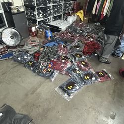 Bape sweaters & denim tears all sizes