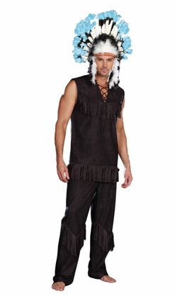 Native American Chief Men Costume ( L)