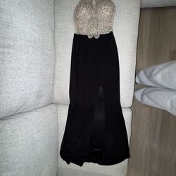 Black and Silver Dress Prom/Formal XS/S