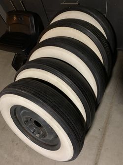 White Wall Tires On Rims (Mopar)