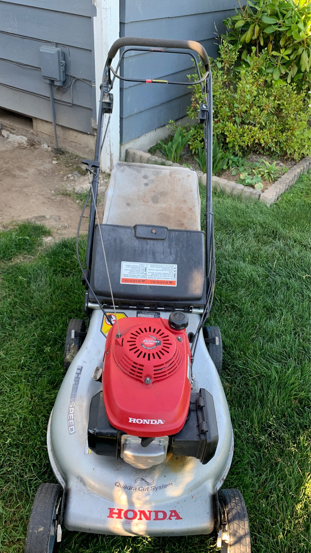 3 speed Quadra cut System Honda lawnmower