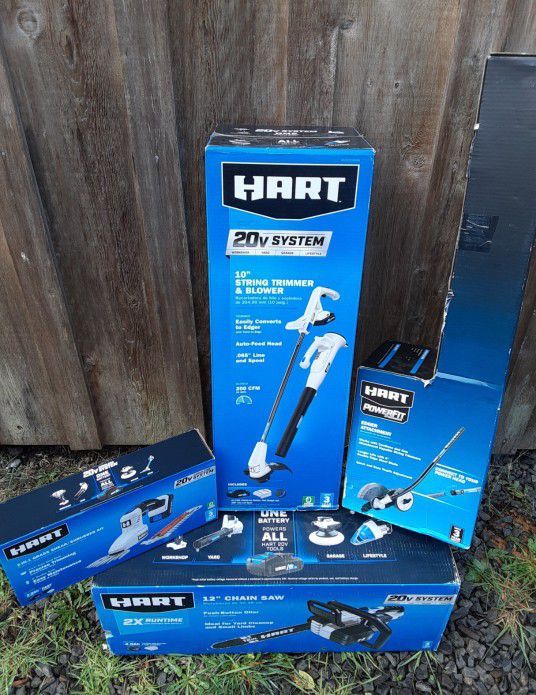 Landscaping Power Tools HART Chainsaw, Trimmer, Edger, Hedger, Leaf Blower OUTDOOR POWER EQUIPMENT  BNIB NEW 