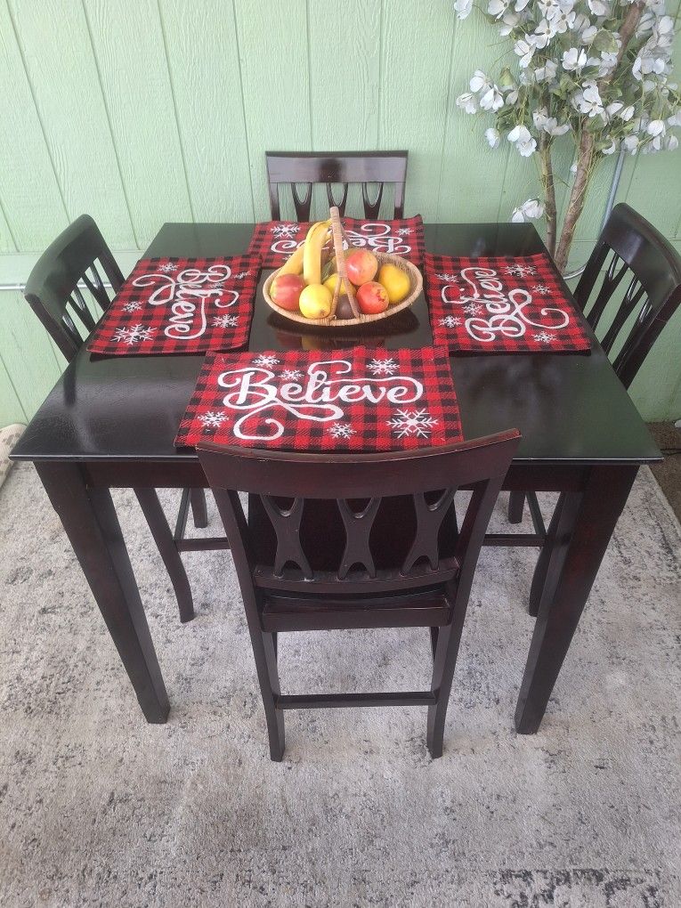 Height Pub Table With Chairs 4 (Check My List ✅️)