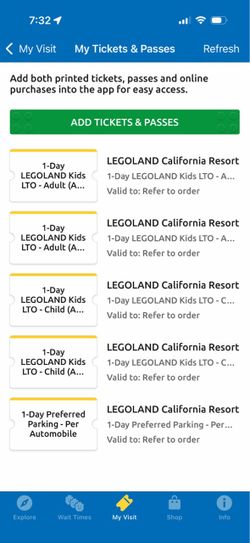 Legoland Tix and Parking