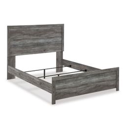 Wood Grain Queen Size Bed Frame 