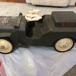 Structo Willy’s Vintage Ride On Army keep 26” Long