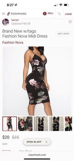 Floral Black Dress