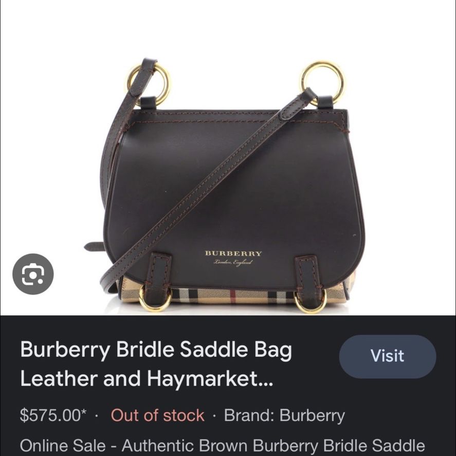 burberry bridle saddle bag