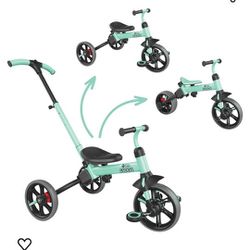 Yvolution 4in1 Kids Trike Velo Flippa Tricycle To Balance Bike Age 3-5